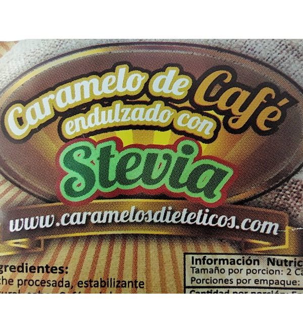 Caramelo de café con stevia 10 unid