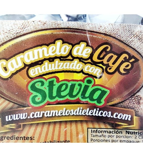 Caramelo de café con stevia 100 unid