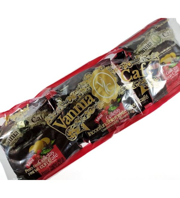 Mini galletas caf&eacute; vannia 40gr 8 unid