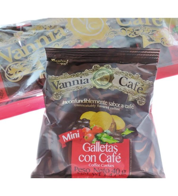 Mini galletas caf&eacute; vannia 40gr 8 unid