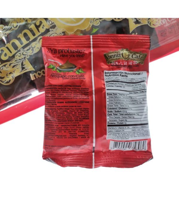 Mini galletas café vannia 40gr 8 unid