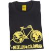 Camiseta Urbana Medellín - Bicicleta mundo - negro