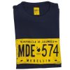 Camiseta Urbana Medellín - Placa MDE-574 - azul oscuro