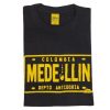 Camiseta Urbana Medellín - Placa Medellín - negro