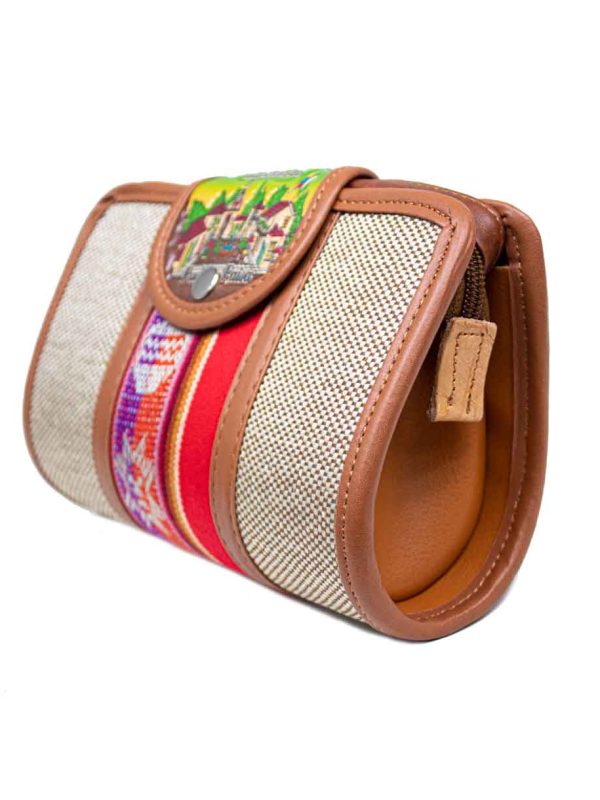 Bolso pequeño cuero yute